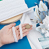 13M Polyester Centipede Lace Ribbons SRIB-WH0011-223B-4