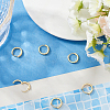 Beebeecraft 3 Pairs Brass Micro Pave Clear Cubic Zirconia Hoop Earrings EJEW-BBC0001-29-4