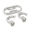 Brass Fold Over Clasps KK-U059-35P-2