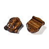 Natural Tiger Eye Carved Pendants G-I361-01B-2