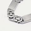 Men's Boys Byzantine Chain Necklaces Fashionable 201 Stainless Steel Necklaces NJEW-I010-09-2