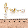 Brass Micro Pave Cubic Zirconia Pendants KK-T070-65A-3