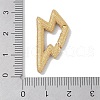 Rack Plating Brass Micro Pave Cubic Zirconia Twister Clasps KK-NH0002-15G-01-3