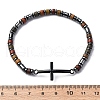 Bohemia Column Natural Picture Jasper Bead Stretch Bracelets BJEW-F493-02EB-5