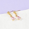 Brass Micro Pave Cubic Zirconia Dangle Stud Earrings EJEW-Z115-05G-3