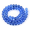 Transparent Glass Beads Strands GLAA-T032-T8mm-16-2