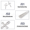 36Pcs 9 Styles Religion Themed Alloy Pendants FIND-TA0002-56-5