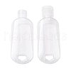   15Pcs 3 Colors 50ml PETG Travel Squeeze Bottles with Keychain and Flip Caps KY-PH0001-21-2