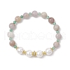 Natural Green Aventurine and Amethyst Beaded Bracelets for Women BJEW-JB11932-03-2