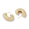 Spiral Rings Brass Stud Earrings for Women EJEW-H006-05G-2