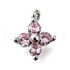 Brass Micro Pave Cubic Zirconia Pendants KK-D356-07H-P-1