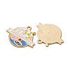 Chemistry Theme Alloy Enamel Pendants ENAM-V002-01A-KCG-2