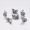 Tibetan Style Alloy Puppy Pendants TIBEP-19683-AS-NR-2