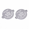 Tarnish Resistant 201 Stainless Steel Links connectors STAS-S079-156B-P-1