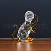 Glass Chinese Zodiac Figurines Statues for Home Office Desktop Feng Shui Ornament PW-WGC1701-08-1