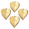 Ion Plating(IP) 201 Stainless Steel Pendants STAS-N098-144LG-2