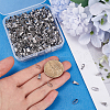 SOFPLATE 500Pcs 304 Stainless Steel Snap on Bails STAS-SP0001-72-3