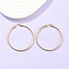 304 Stainless Steel Hoop Earrings X-EJEW-N0016-11G-H-4
