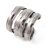 Non-Tarnish 304 Stainless Steel Cuff Rings for Women RJEW-G324-02P-1