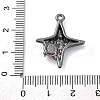 Gothic Rack Plating Alloy Pendants PALLOY-V002-12B-02-3