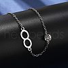 201 Stainless Steel Cable Chain Bracelets BJEW-H205-01C-P-2
