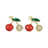 Brass Micro Pave Cubic Zirconia Pendants KK-H072-11A-G02-1