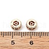 Brass Micro Pave Cubic Zirconia Beads KK-R216-10A-KCG03-3