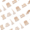 Unfinished Wood Piece Decorations WOOD-CJ0001-45-3