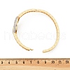 Brass Micro Pave Clear Cubic Zirconia Hinged Bangles for Women BJEW-K274-03G-5