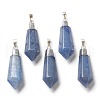 Natural Blue Aventurine Pendants G-P445-E05-1