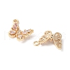 Brass Micro Pave Cubic Zirconia Pendants KK-A253-17G-2