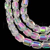Electroplate Glass Beads Strands X-EGLA-D031-01-01-4