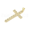 Brass Micro Pave Cubic Zirconia Pendants KK-D317-106G-2