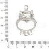 Brass Pendant Cabochon Settings KK-S521-18P-3