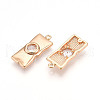 Brass Micro Pave Cubic Zirconia Pendants ZIRC-T016-16-2