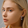 FIBLOOM 60Pcs Wood Stud Earrings Finding EJEW-FI0003-33A-7