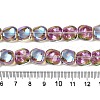 Electroplate Glass Beads Strands X-EGLA-N012-07S-4