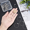 Unicraftale 304 Stainless Steel Hoop Earring Findings STAS-UN0018-17P-3