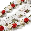 Polyester Flower Embroidery Lace Trim OCOR-XCP0002-60-2