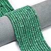 Synthetic Malachite Beads Strands G-P575-B12-4x2mm-1