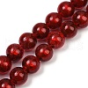 Handmade Silver Foil Glass Beads Strands FOIL-F002-01H-2