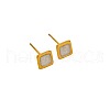 304 Stainless Steel Square Stud Earrings KD5584-2-2