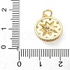 Brass Micro Pave Cubic Zirconia Pendants KK-D357-23G-3