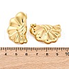 Flower 304 Stainless Steel Stud Earrings for Women EJEW-A125-71G-5