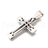 201 Stainless Steel Pendants STAS-R166-04P-2
