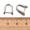 PVD Vacuum Plating & Long-Lasting Plated Brass With Rhinestone Pinch Bails KK-S402-06B-NR-3