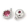 Brass Pave Cubic Zirconia Pendants KK-H204-03P-05-2