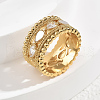 Brass Pave Cubic Zirconia Finger Rings for Women FR1588-1-2