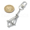 304 Stainless Steel Empty Stone Holder Pouch Pendant Decorations HJEW-TA00101-02-3