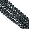 Dyed & Heated Natural Black Agate Beads Strands X-G-P088-14-6mm-4